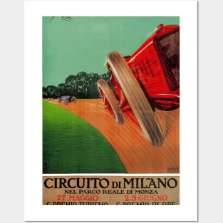 1924 Italian Grand Prix - Vintage Poster Design Posters and Art